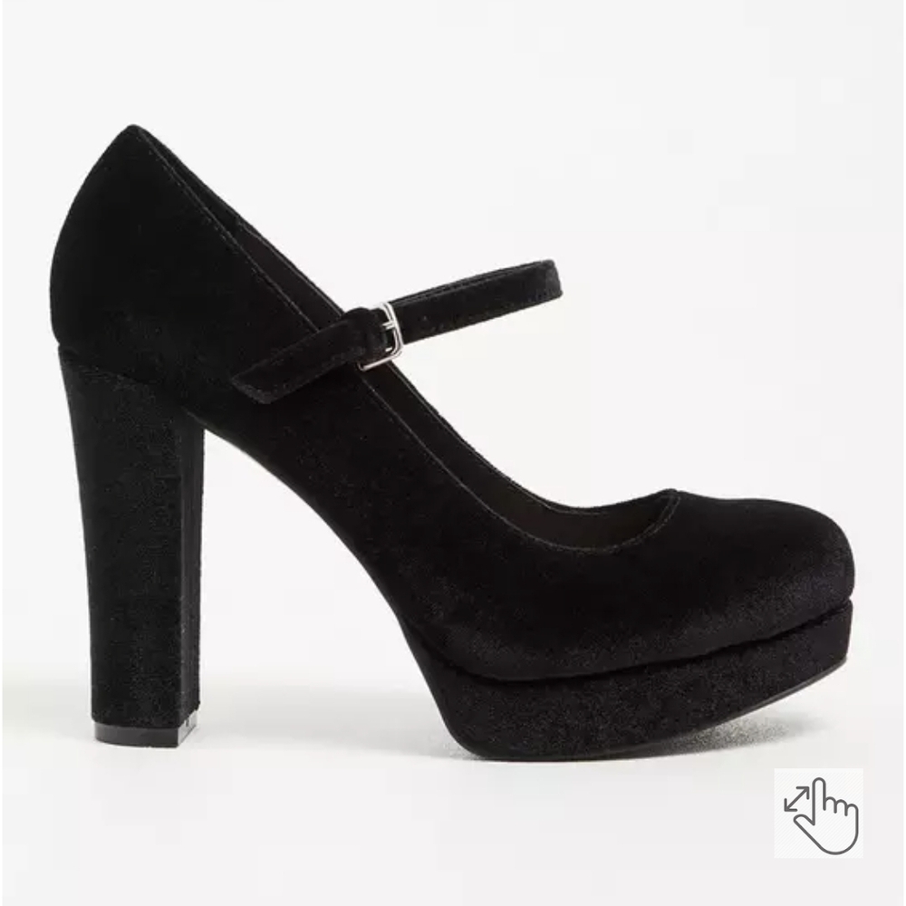 Elegant Black Mary Jane Heels - Torrid